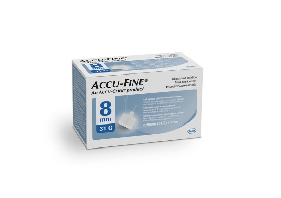 Accu-Fine Pennåler 31G 8mm (100 stk) | Insulinpenn-nåler