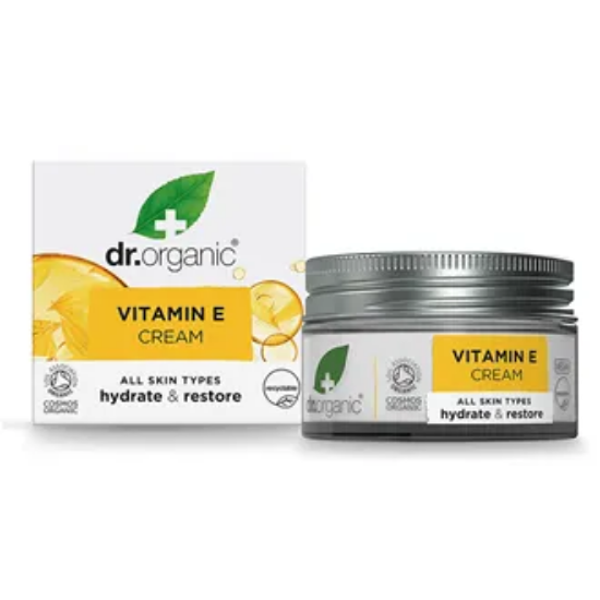 Dr. Organic Vitamin E Cream 50 ml | Intensiv Fuktighet