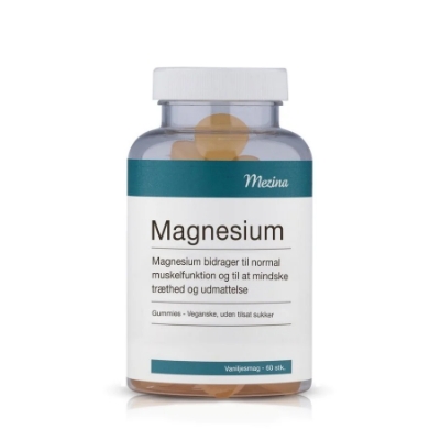 Mezina Magnesium Gummies med mild vaniljesmak (60 stk)