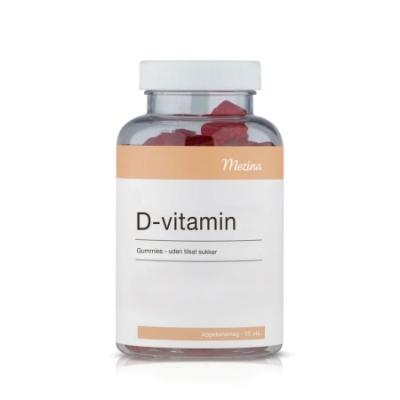 Mezina D-vitamin Gummies 60 stk | Frisk Appelsinsmak
