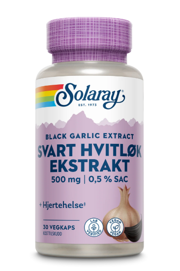  Solaray Svart Hvitløk Ekstrakt 30 stk | Hjerte & Kolesterol