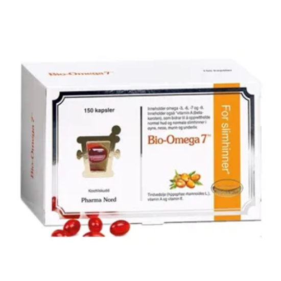 Bio-Omega 7 | 150 Kapsler mot Tørre Slimhinner