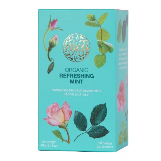 Tulsi Refreshing Mint Urtete | 20 Økologiske Teposer