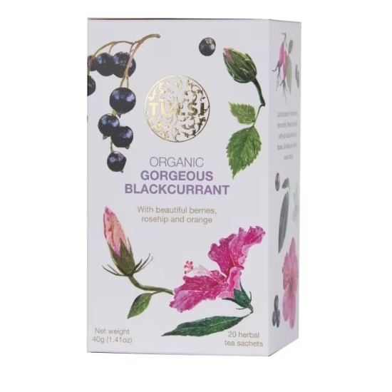Tulsi Gorgeous Blackcurrant Økologisk Te (20 teposer